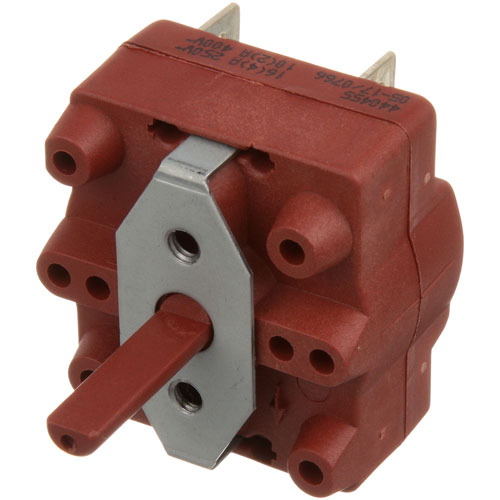 Duke 153460 Oven 3 Heat Rotary Switch W/ 6 Term D Stem & .150" Flat Down