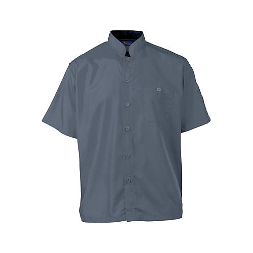 Allpoints 2126SLBKL KNGLg Active Chef Shirt Mens Slate/Black SS