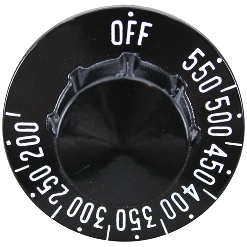 Pitco 60159801-C Thermostat Knob 2-1/4" DIA OFF-550&deg;-200&deg;F