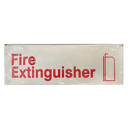 Traex 4518 Fire Extinguisher Sign 3" X 9"