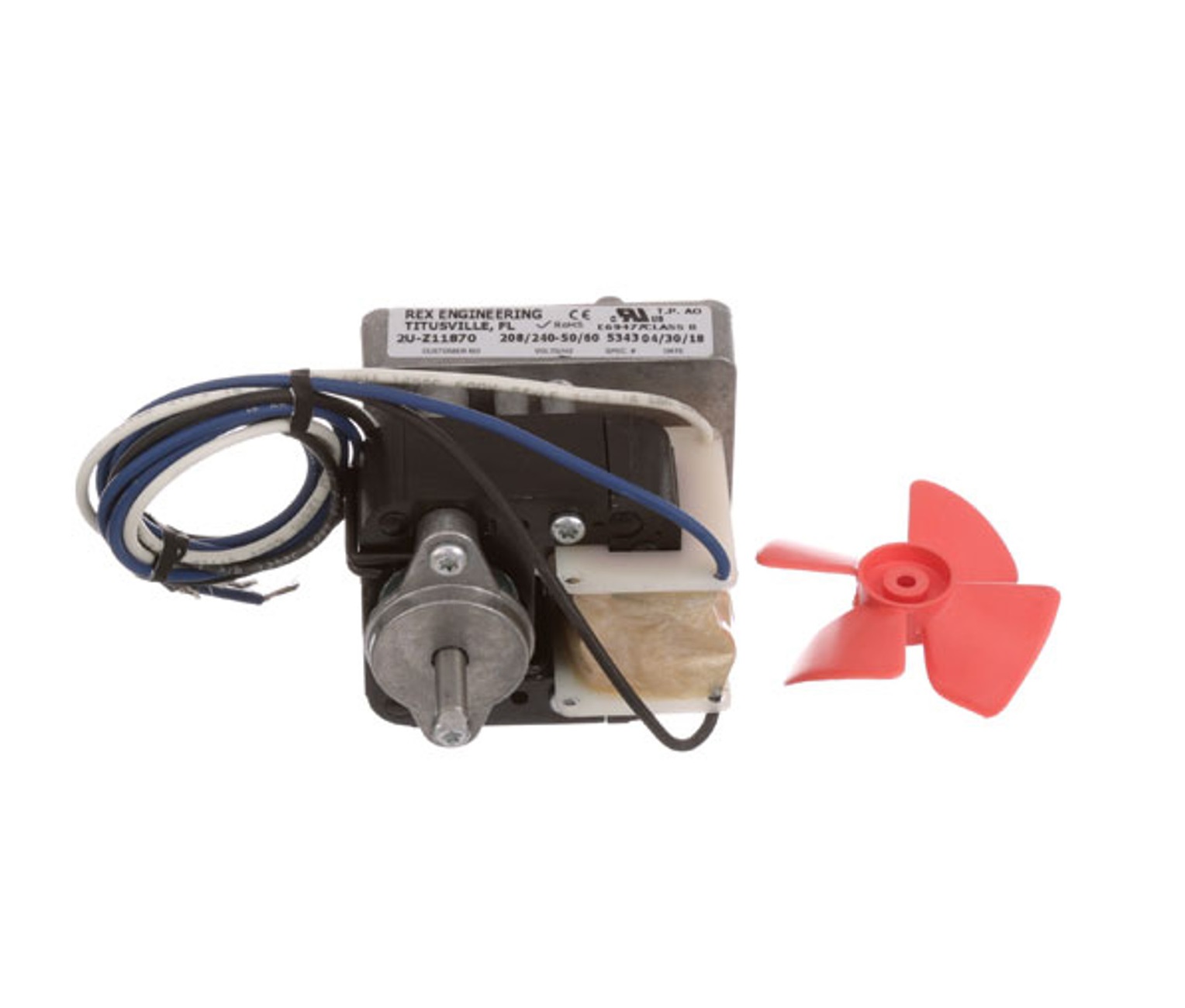 Holman 2U-200590 Conveyor Toaster Gear Motor W/Fan CW 208/240V