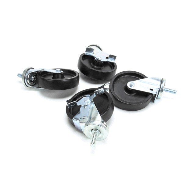 Silver King 20640 Refrigerator Caster Stem Kit 2-W/Brake 2-W/O Brake 5" 6"