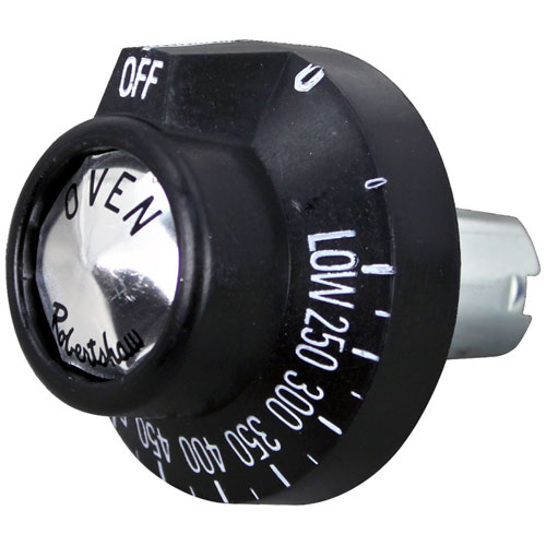 Garland 224022 BJ Thermostat Knob, 1-15/16" DIA, OFF-LOW-250-500F, Mount 11/16", 1-3/16" Protrusion