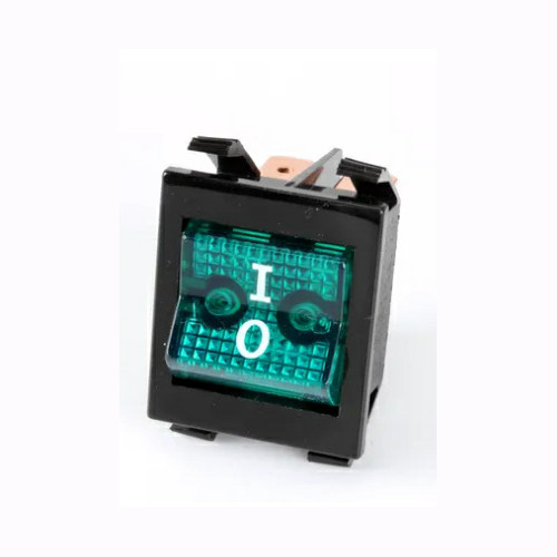 Hatco 02-19-076 Green Rocker Switch, 250V, DPST