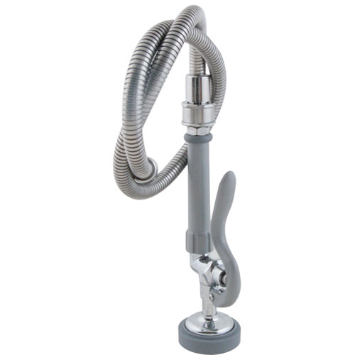 T&S Brass B-0100-SWV Pre-Rinse Swivel Hose & Spray Valve Assembly 44"
