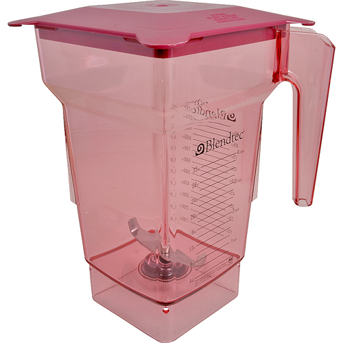 Blendtec 40-619-62 4-Sided Jar With Lid 75 Oz Red