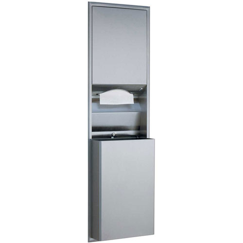 Bradley 234 Towel Dispenser W/Waste Receptacle