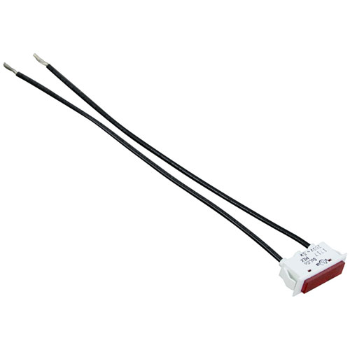 Hobart 111496-E6 250V Broiler Red Hat Signal Light , 3/8" X 1-5/16"