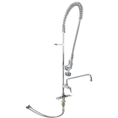 T&S Brass 0113ADF12B Pre Rinse Deck Mount W/Add-On Faucet