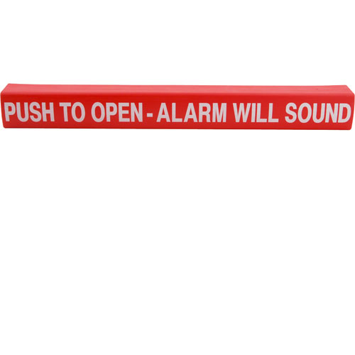 Detex 101810-1 Red Push Pad Wrap, Push to Open