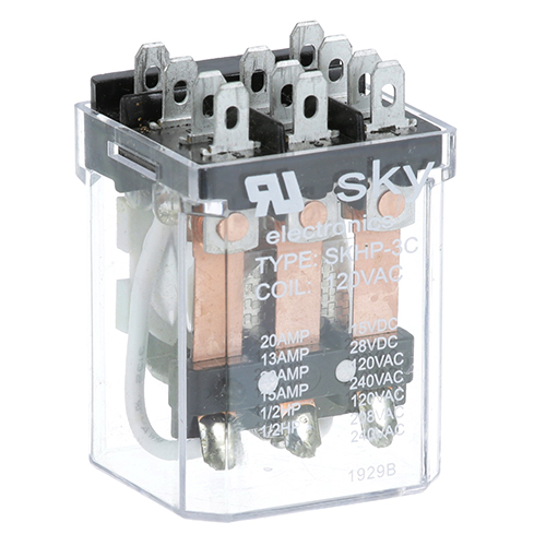 Berkel 2675-00753 Motor Relay 3/16" Male Terminals 16A 120V
