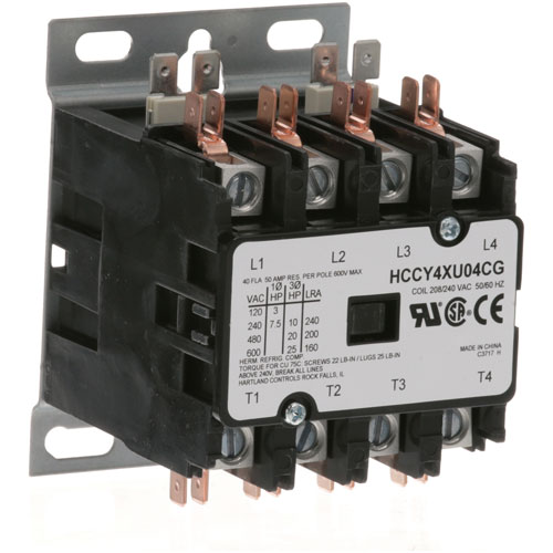 BKI (Barbeque King) R0150 4-Pole Contactor 40A/50A 208/240V